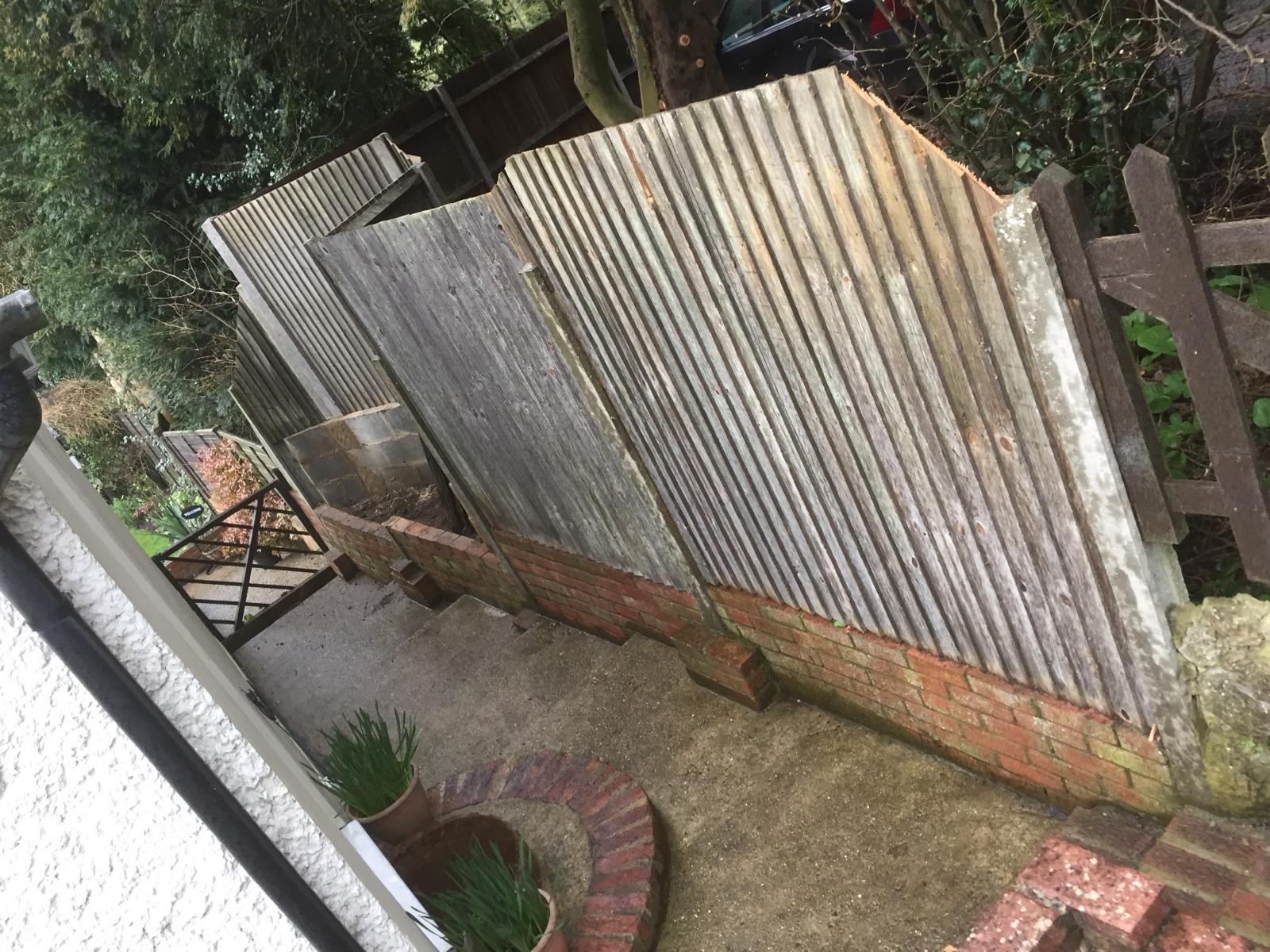 Landscaping project fence installation
