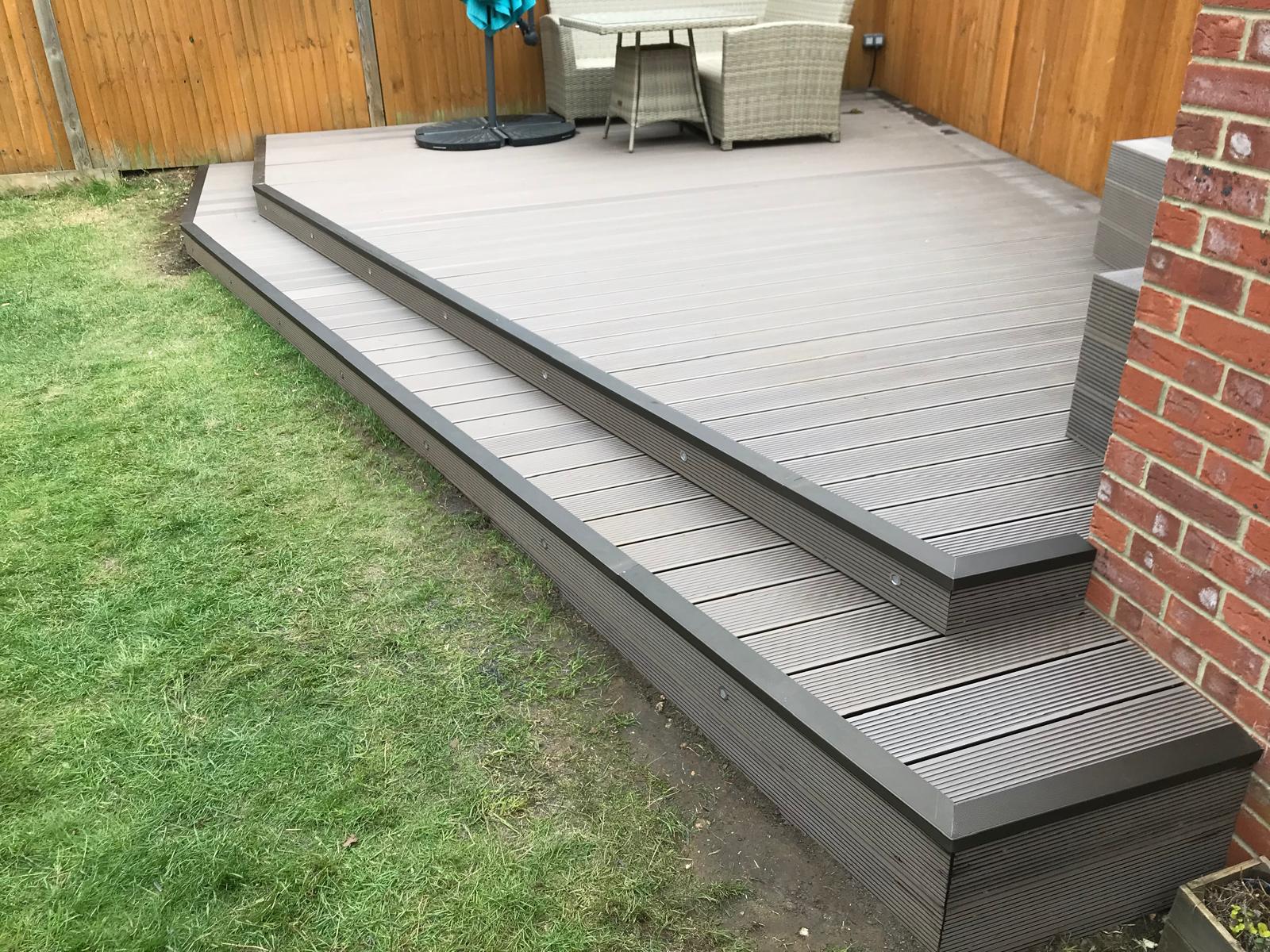Landscpaing decking installation local project