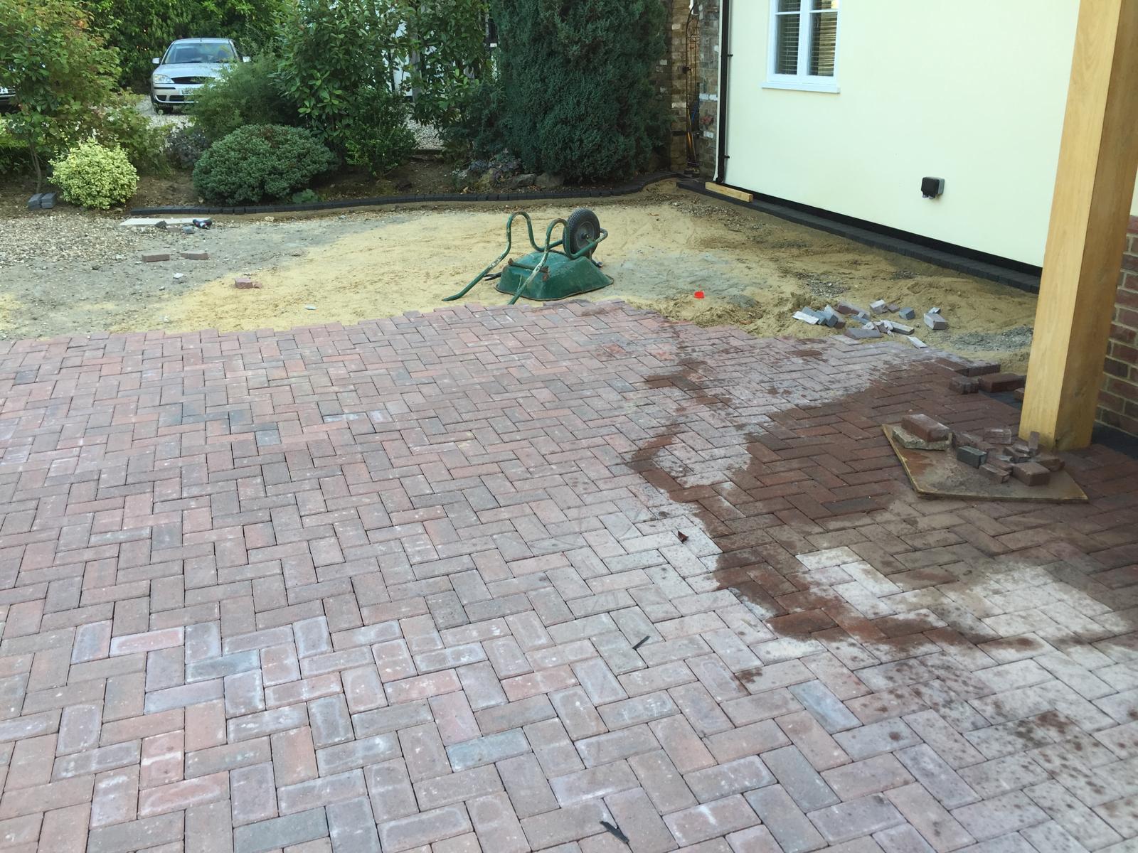 Local block paving driveway project 