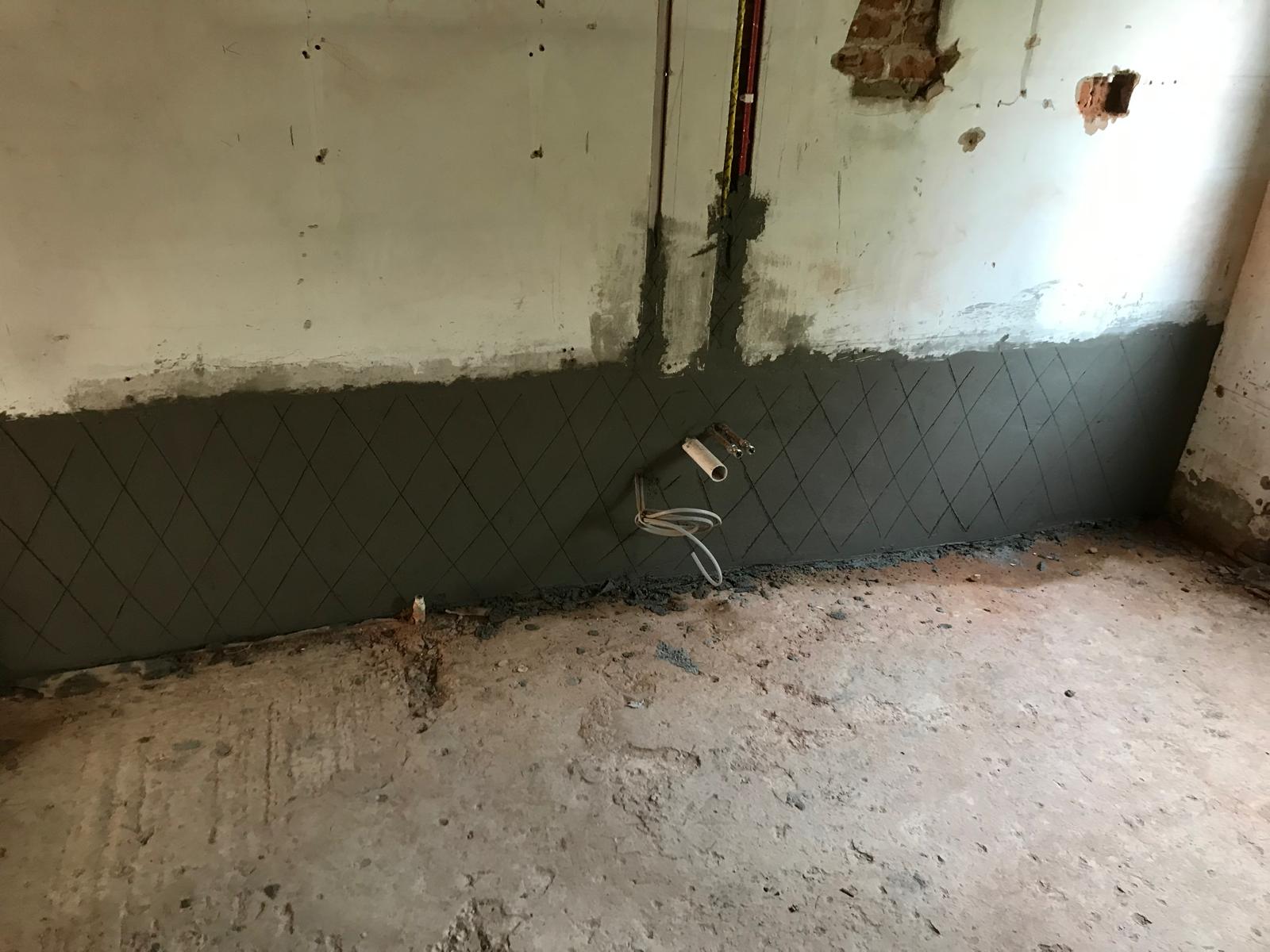 Local decorating project interior wall repair project