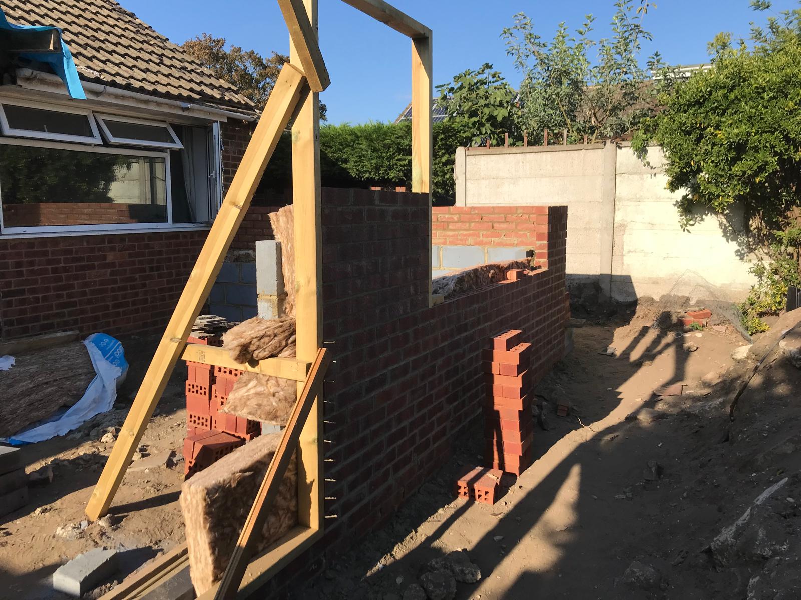 Local extension project brick work