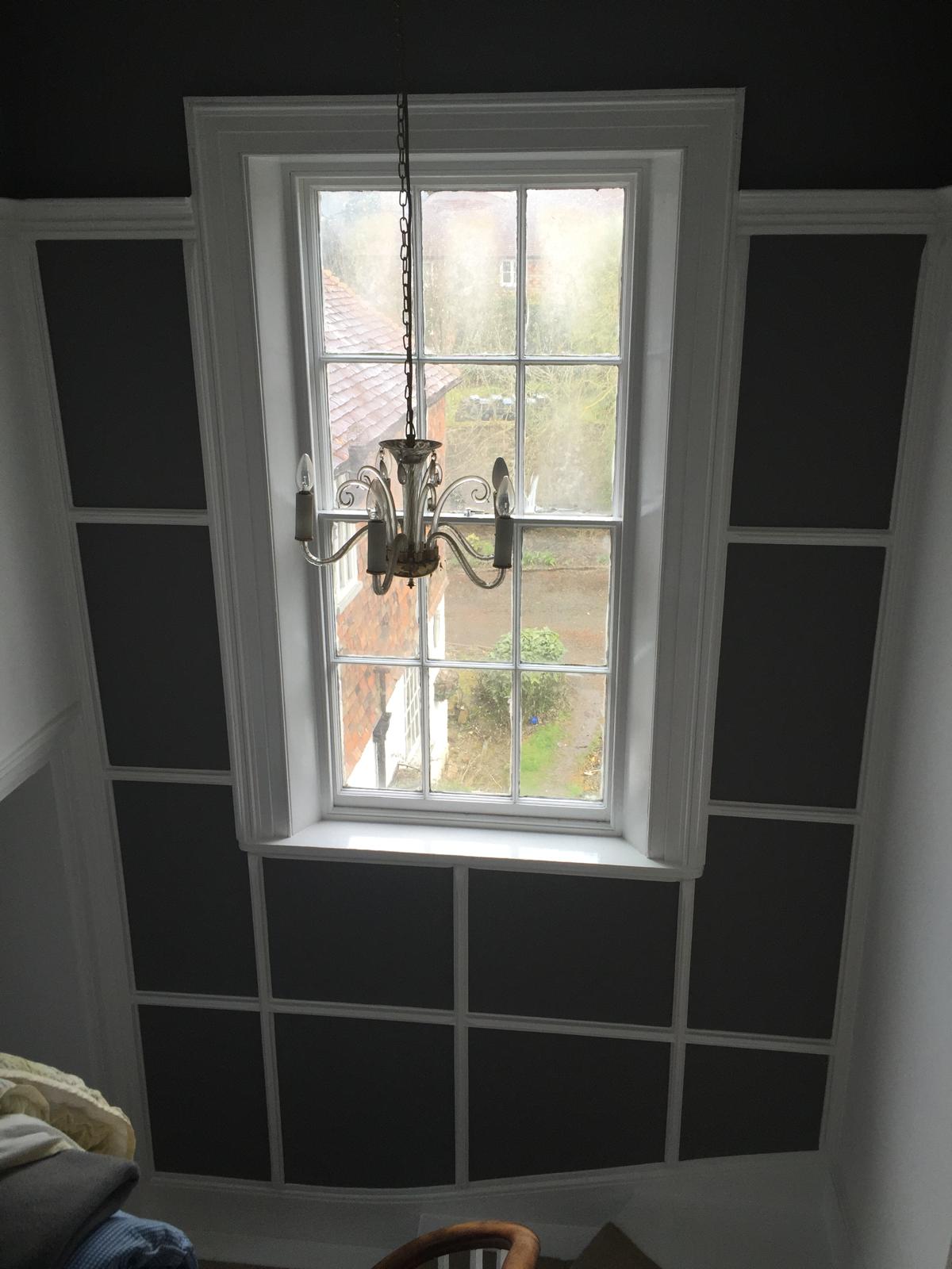 Local project with black and white paneling