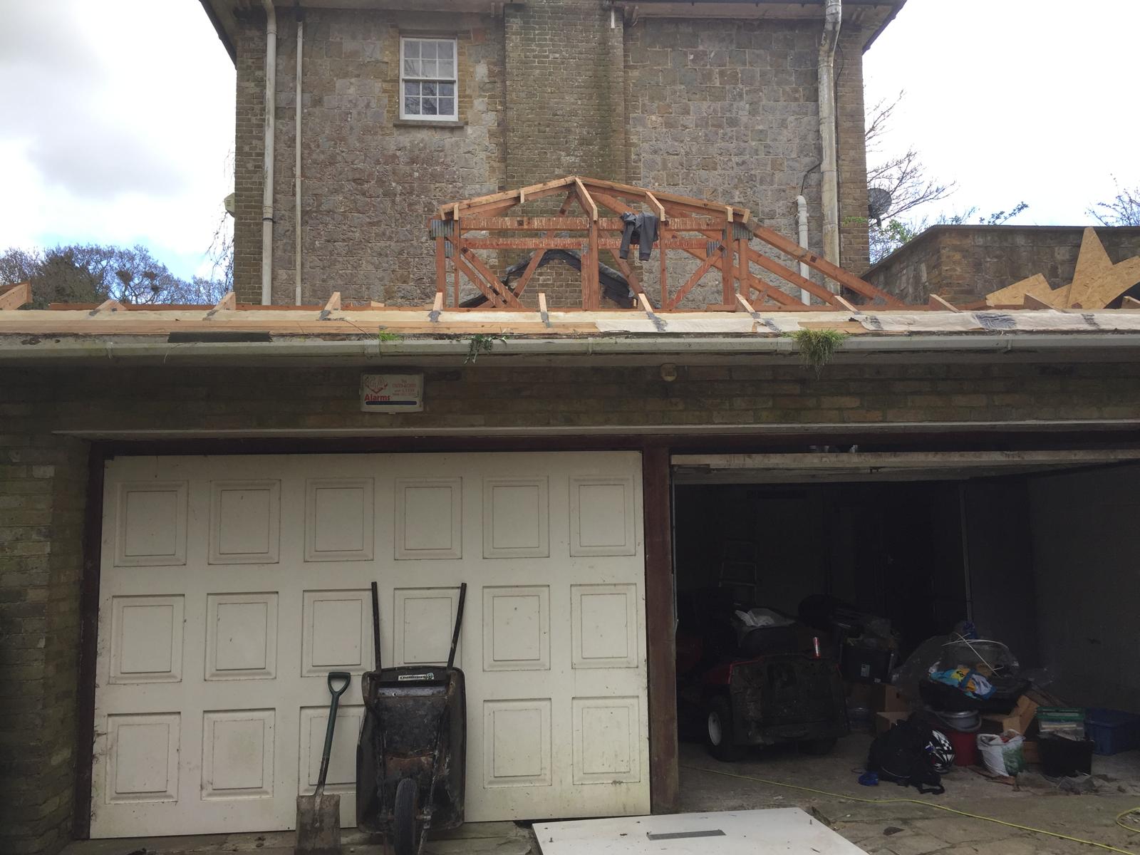 Local roofing installation project