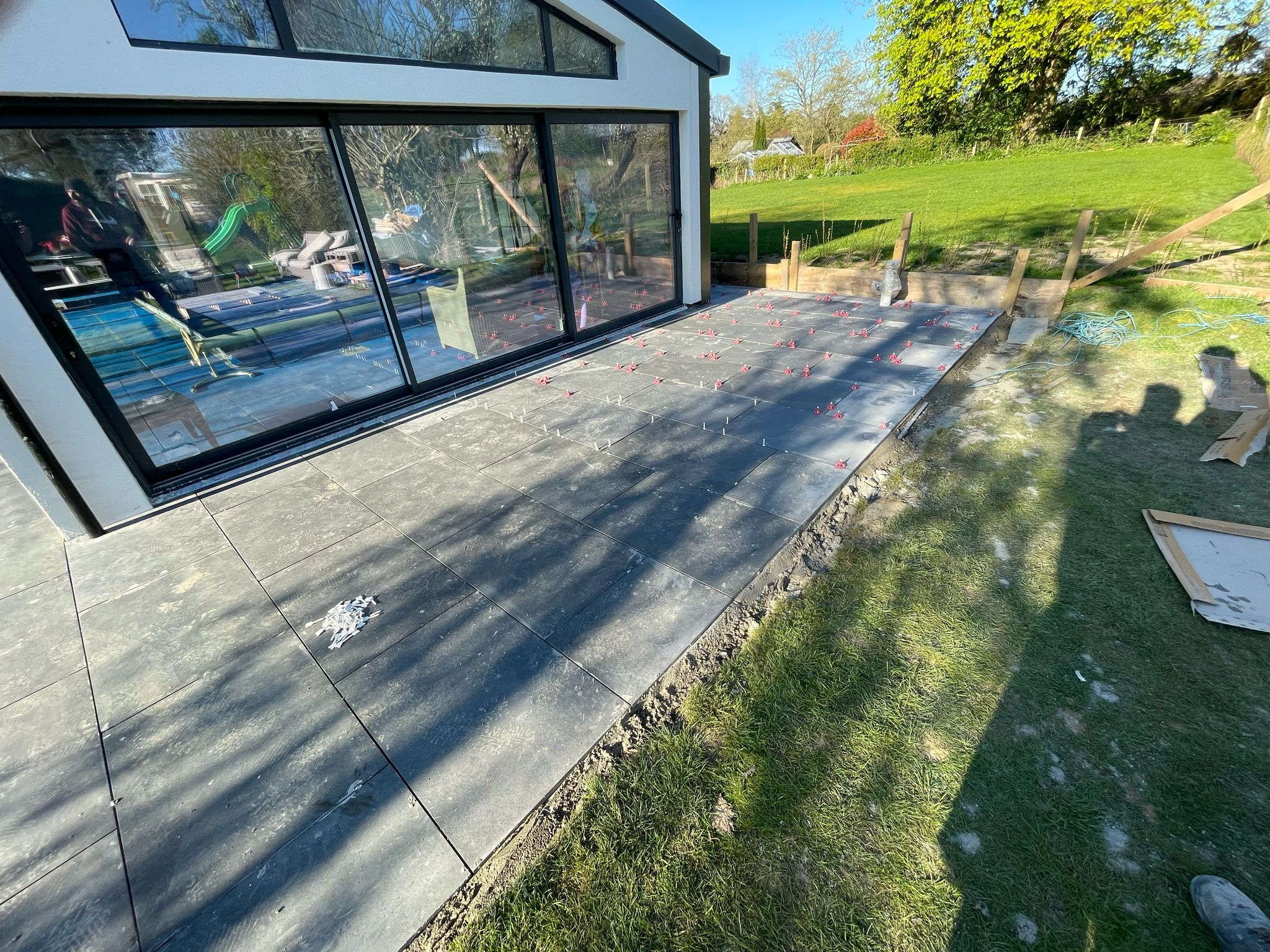 Local swimming pool patio installation