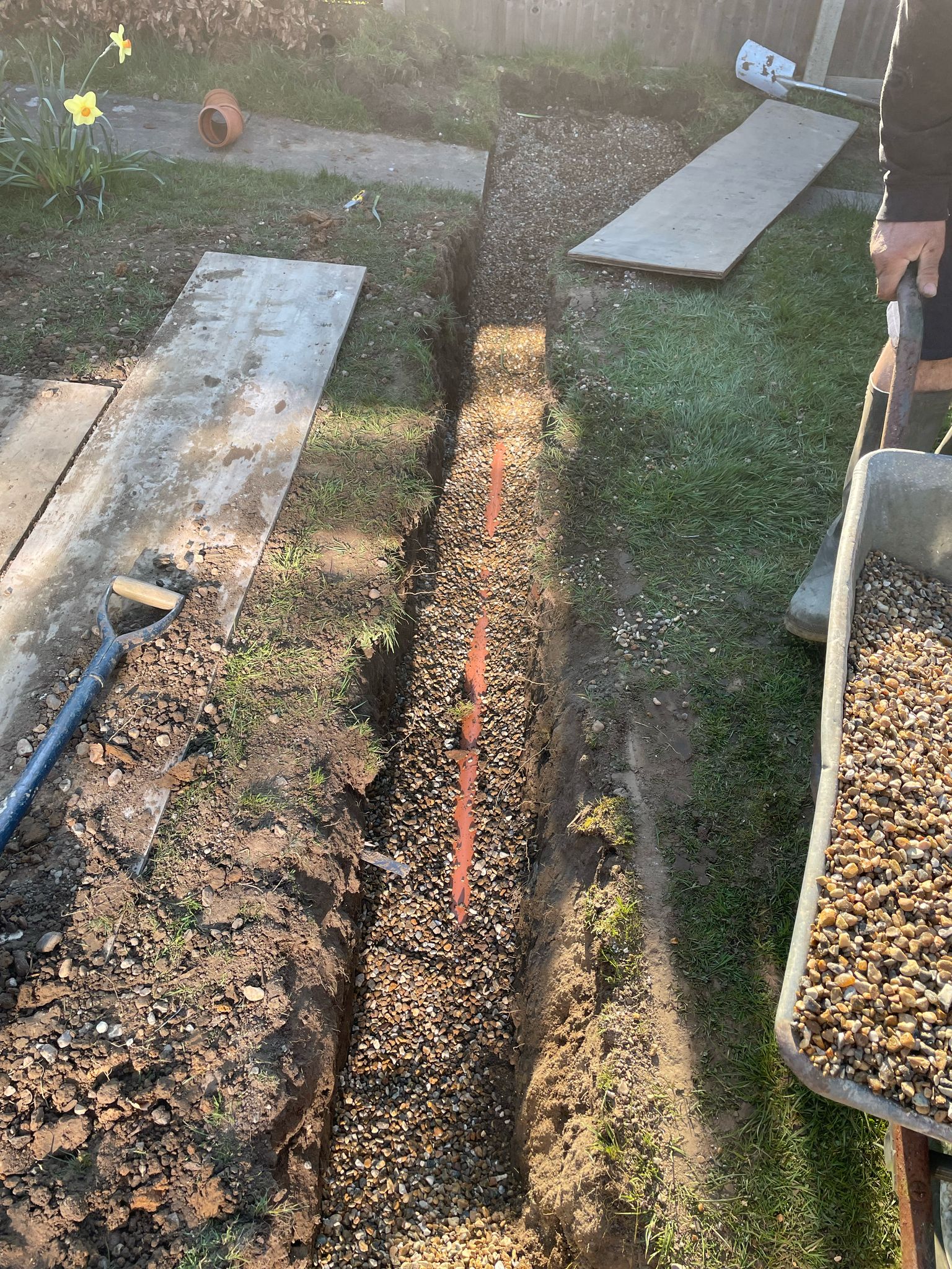 Local swimming pool project pipe installation