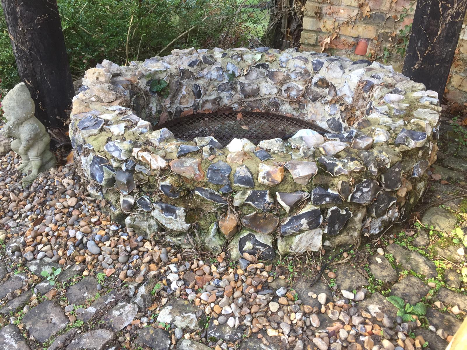 Natural stone well pully repair for a local project in Kent