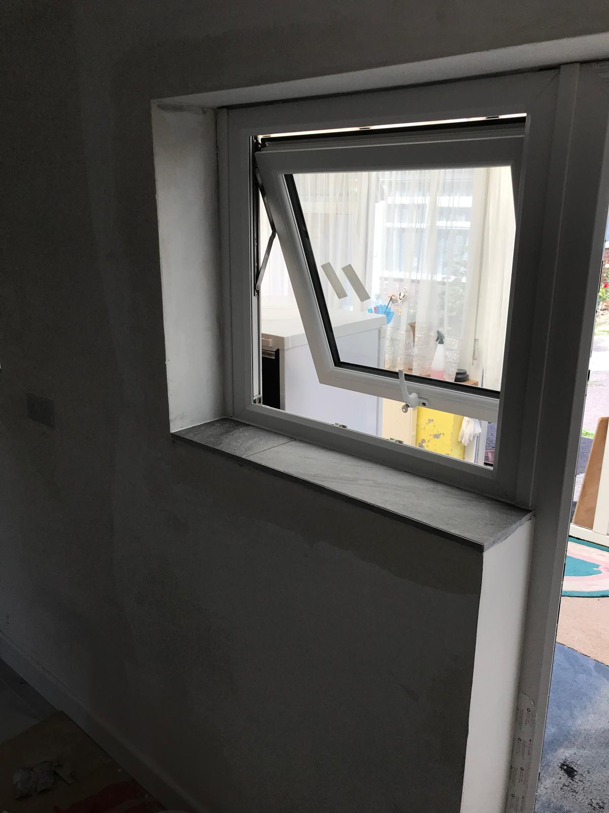 New window installed in kitchen installation project