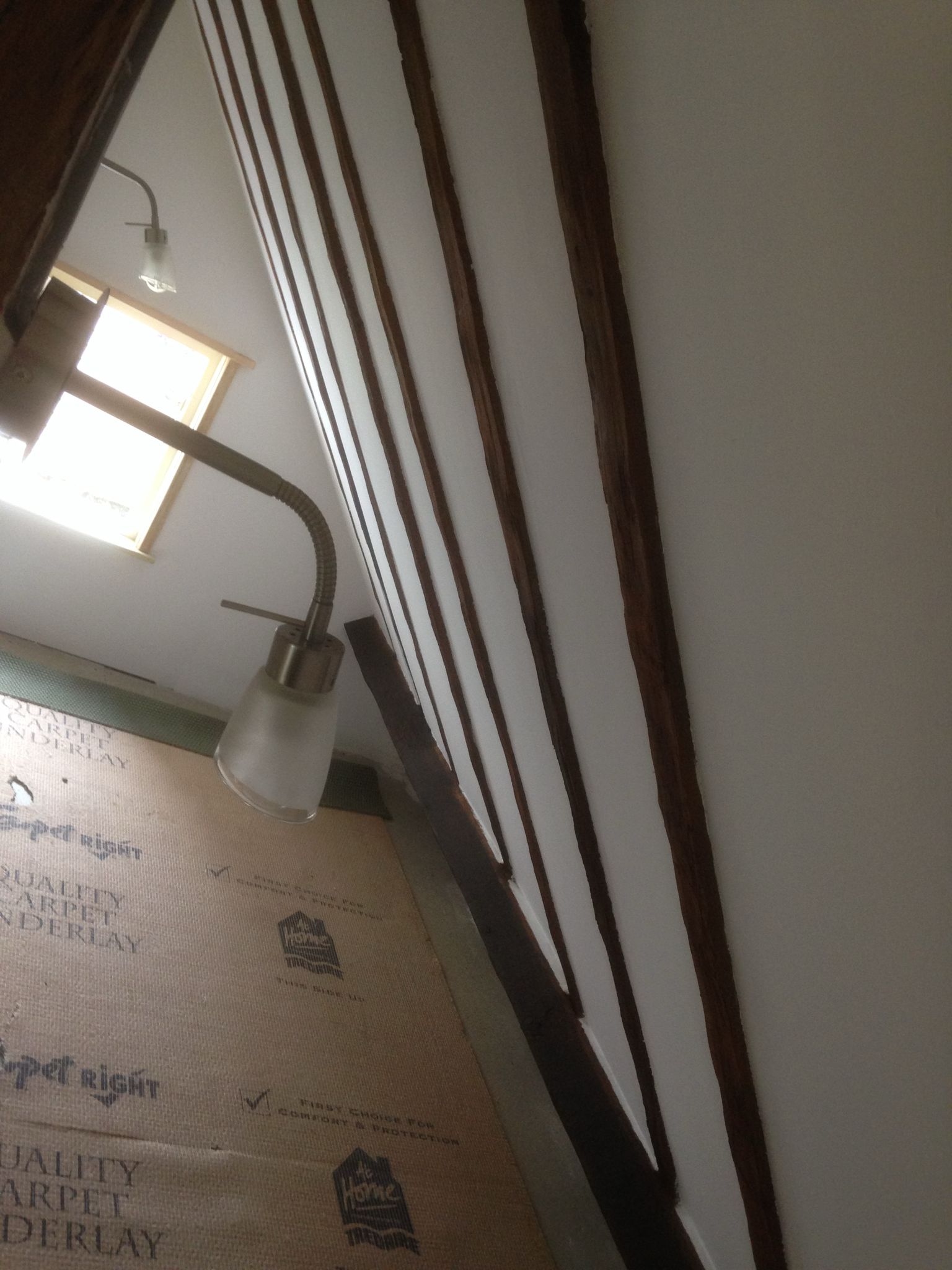Painting project with white walls and feature walls