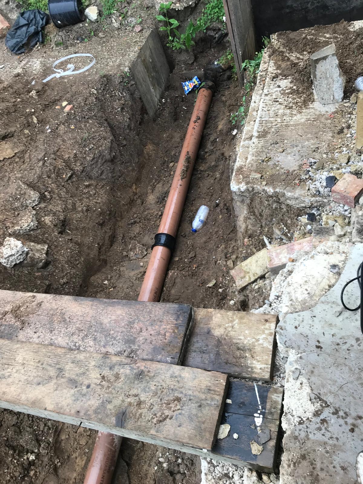Pipe installation for a local groundworks project