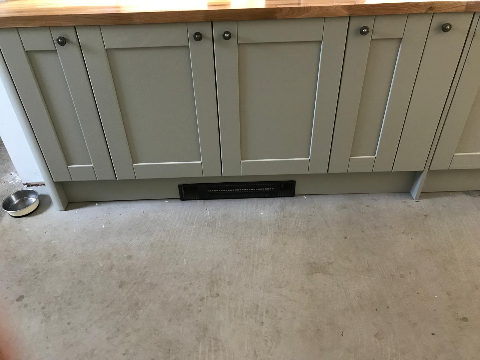 Plinth Vent installation on kitchen extension project