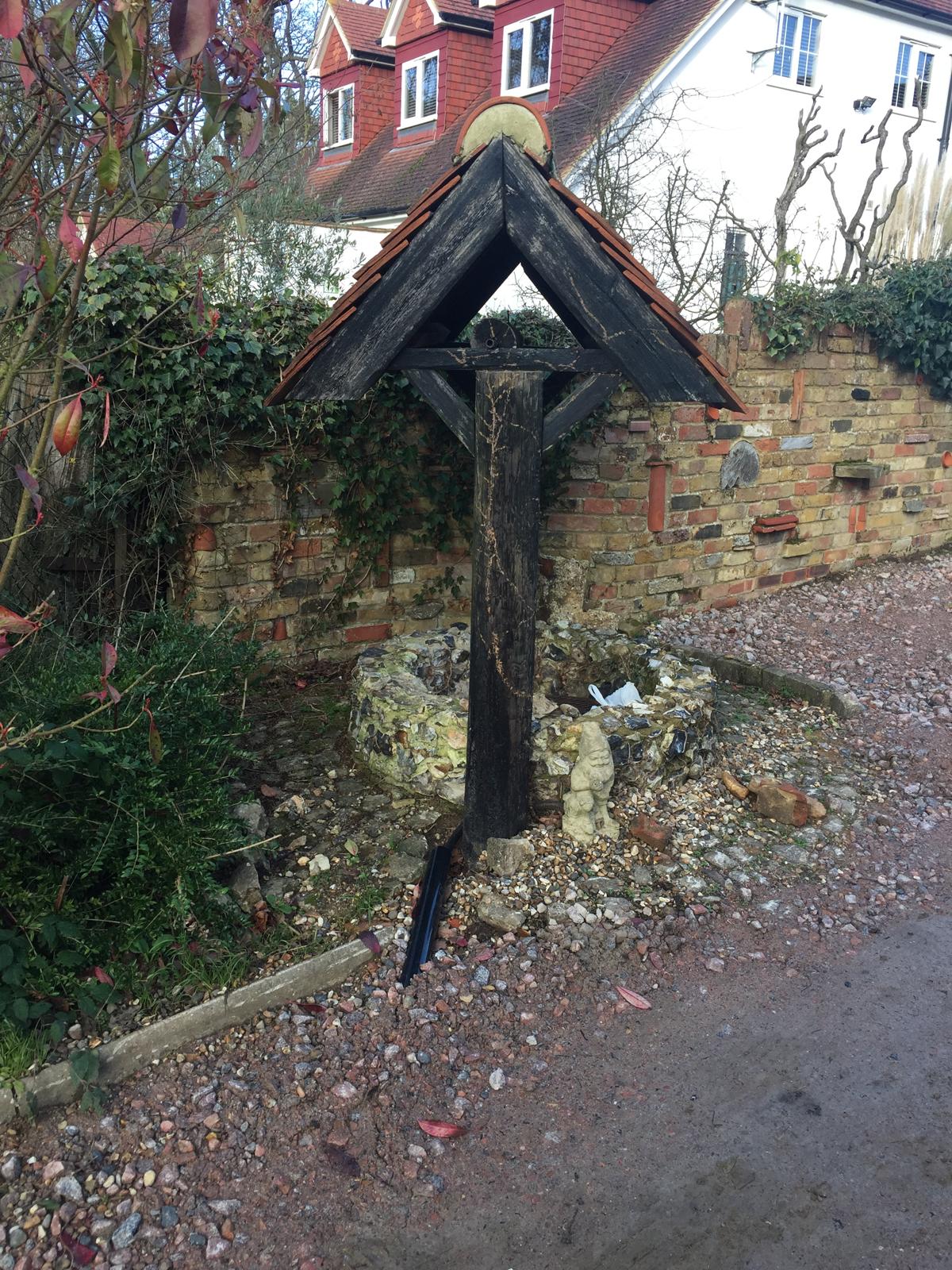 Post and roof to come out on well repair project