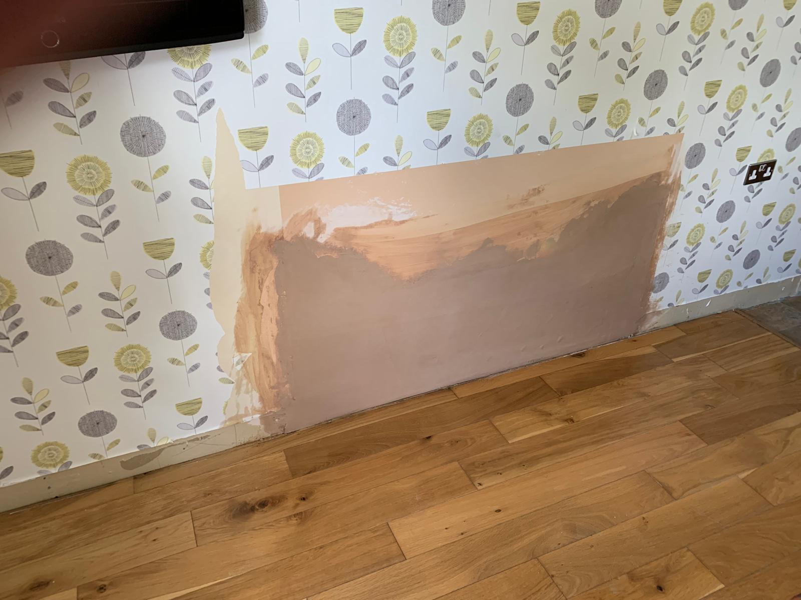 Radiator removal on local decorating project