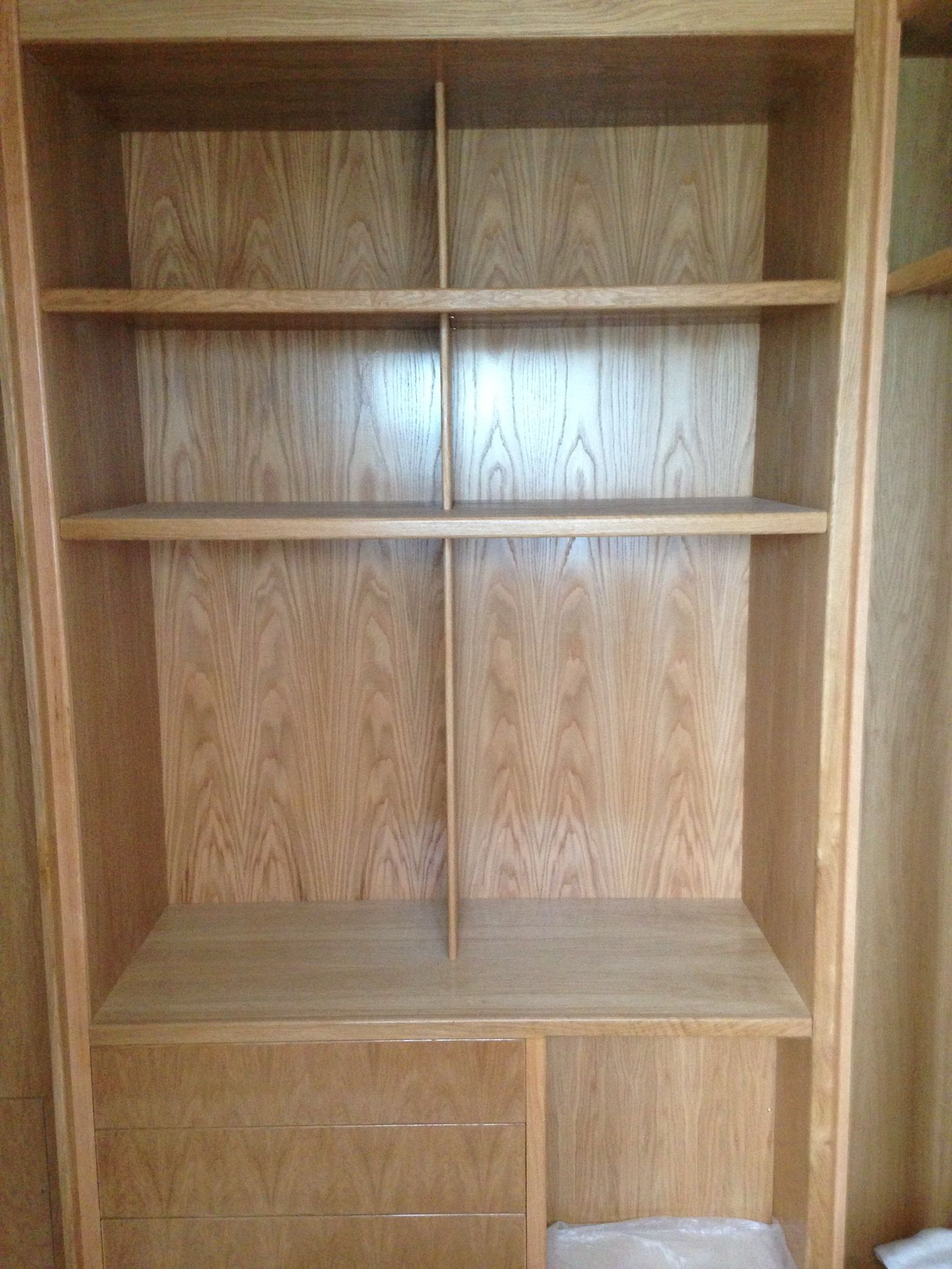 Shelving unit built as part of a decorating project in Kent