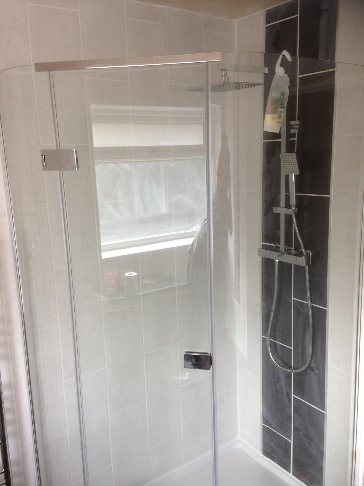 Shower installation for a local bathroom project 