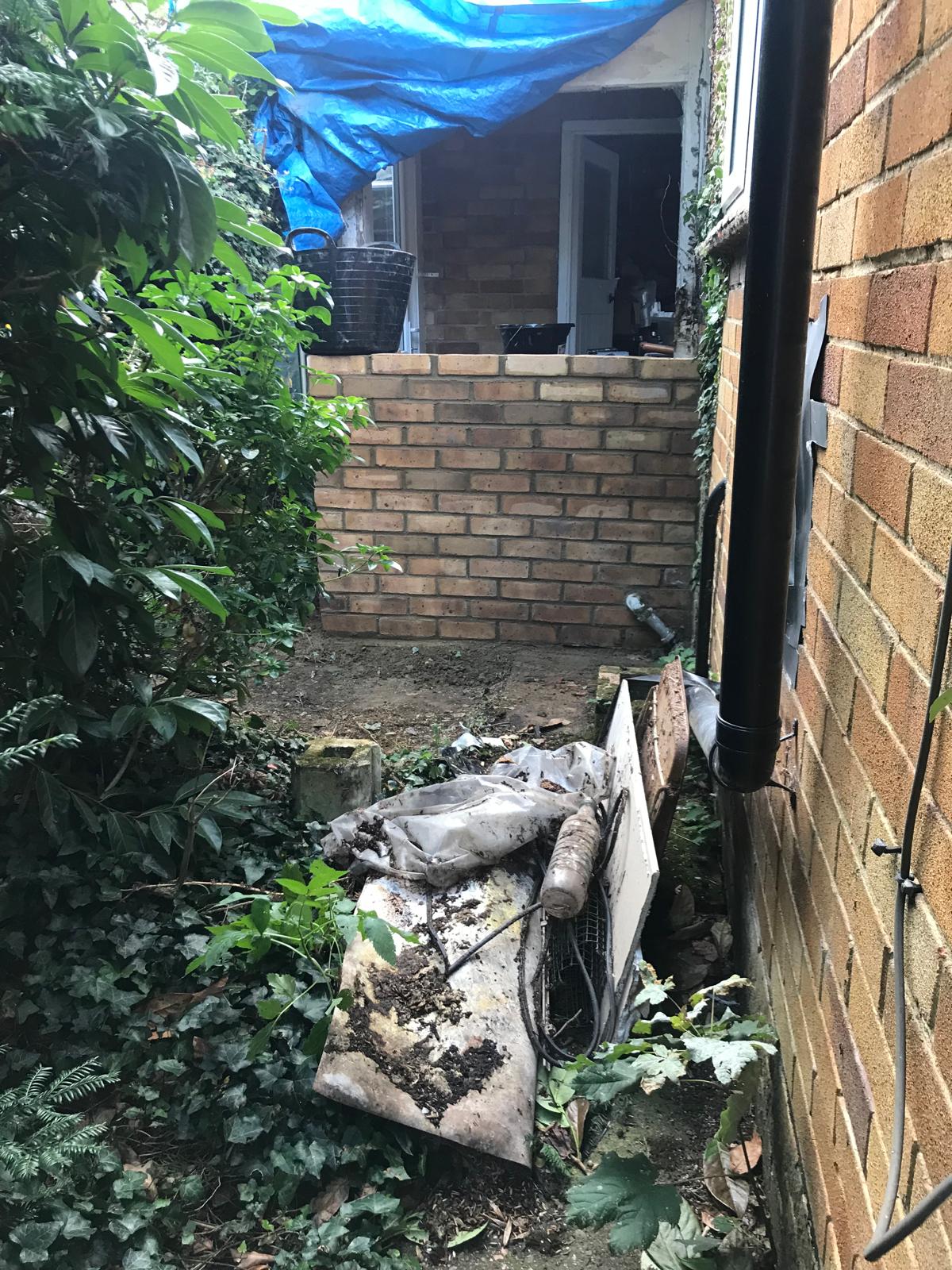 Small extension on house