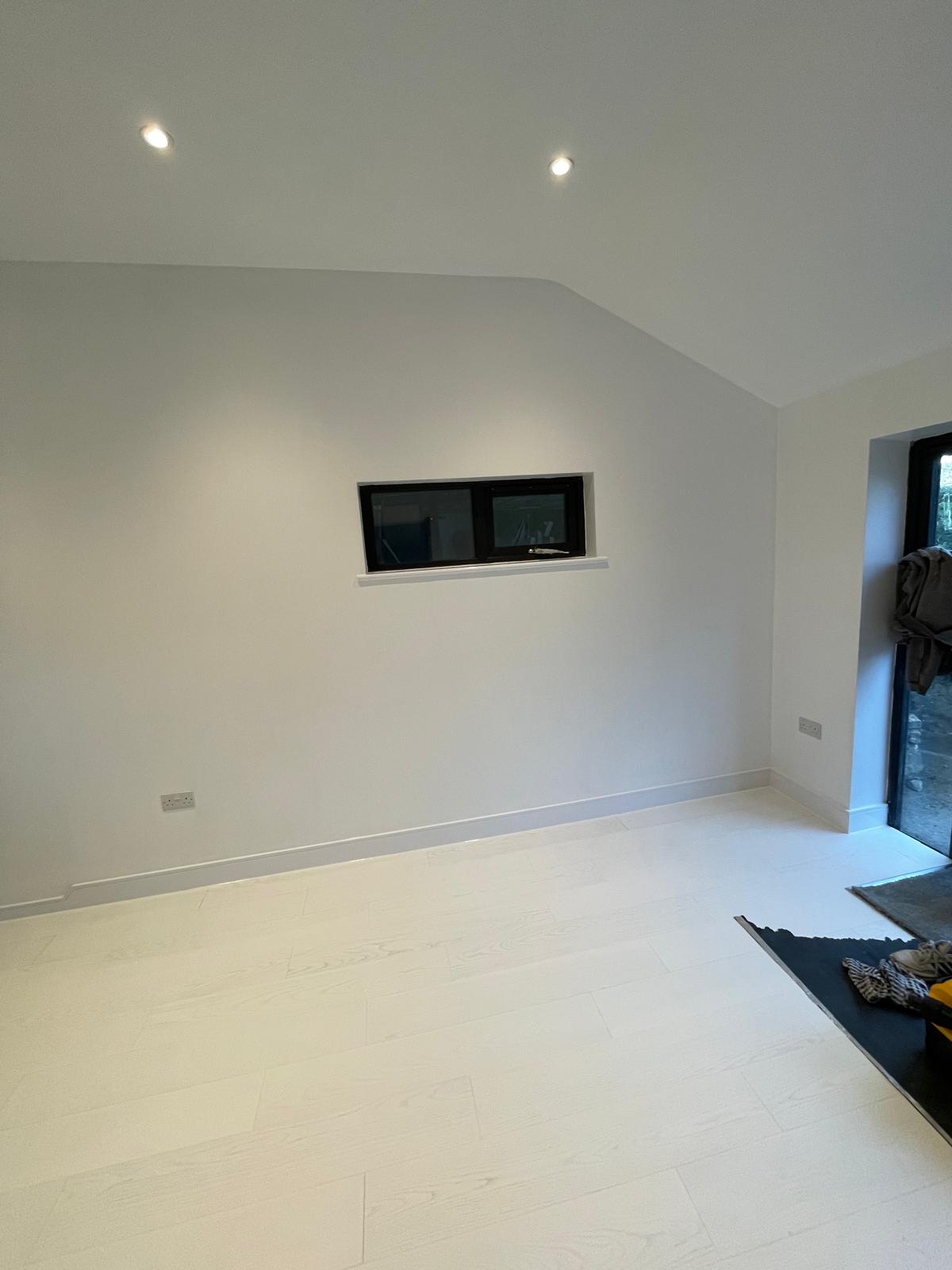 Spot light installation on ceiling for conversion project in Kent