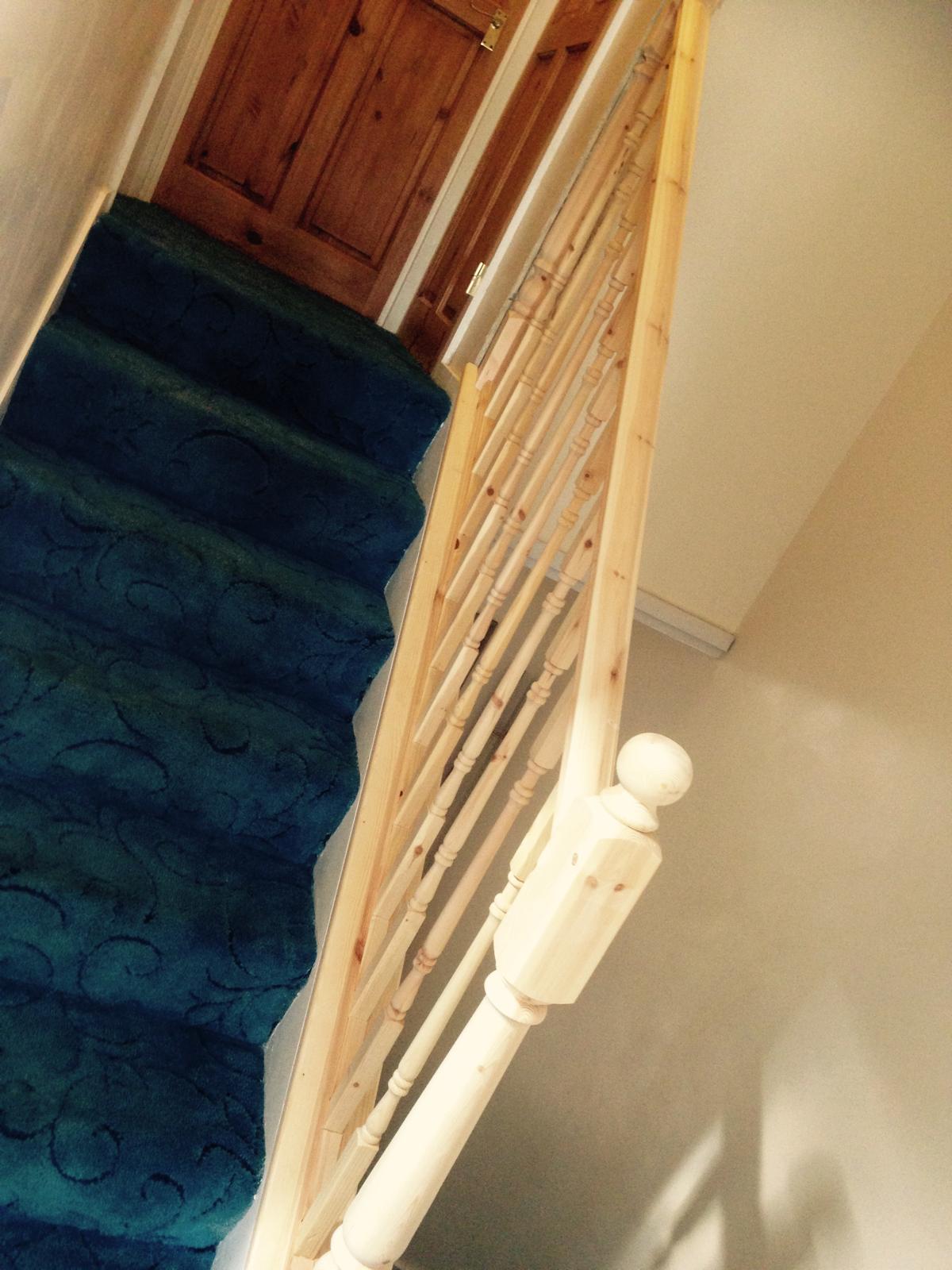 Stair banister installation for a decorating project in Kent 