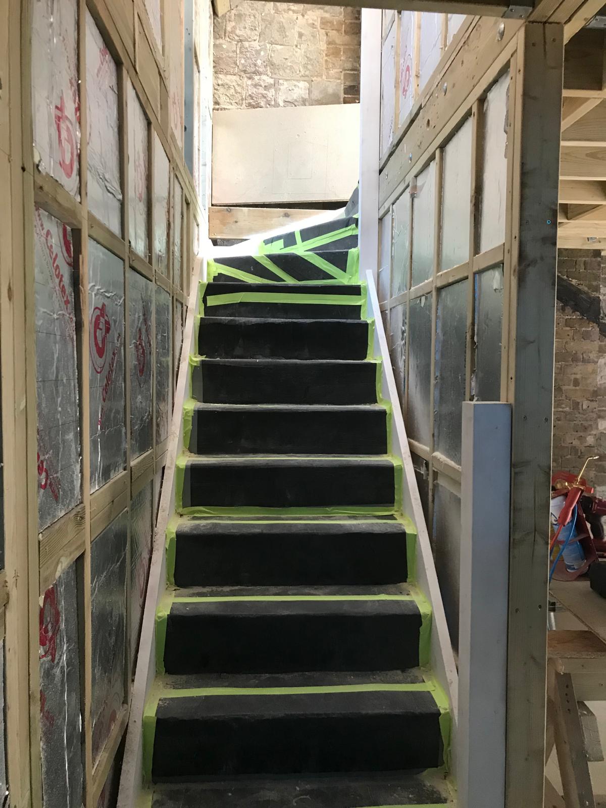 Staircase installation on a local extension project