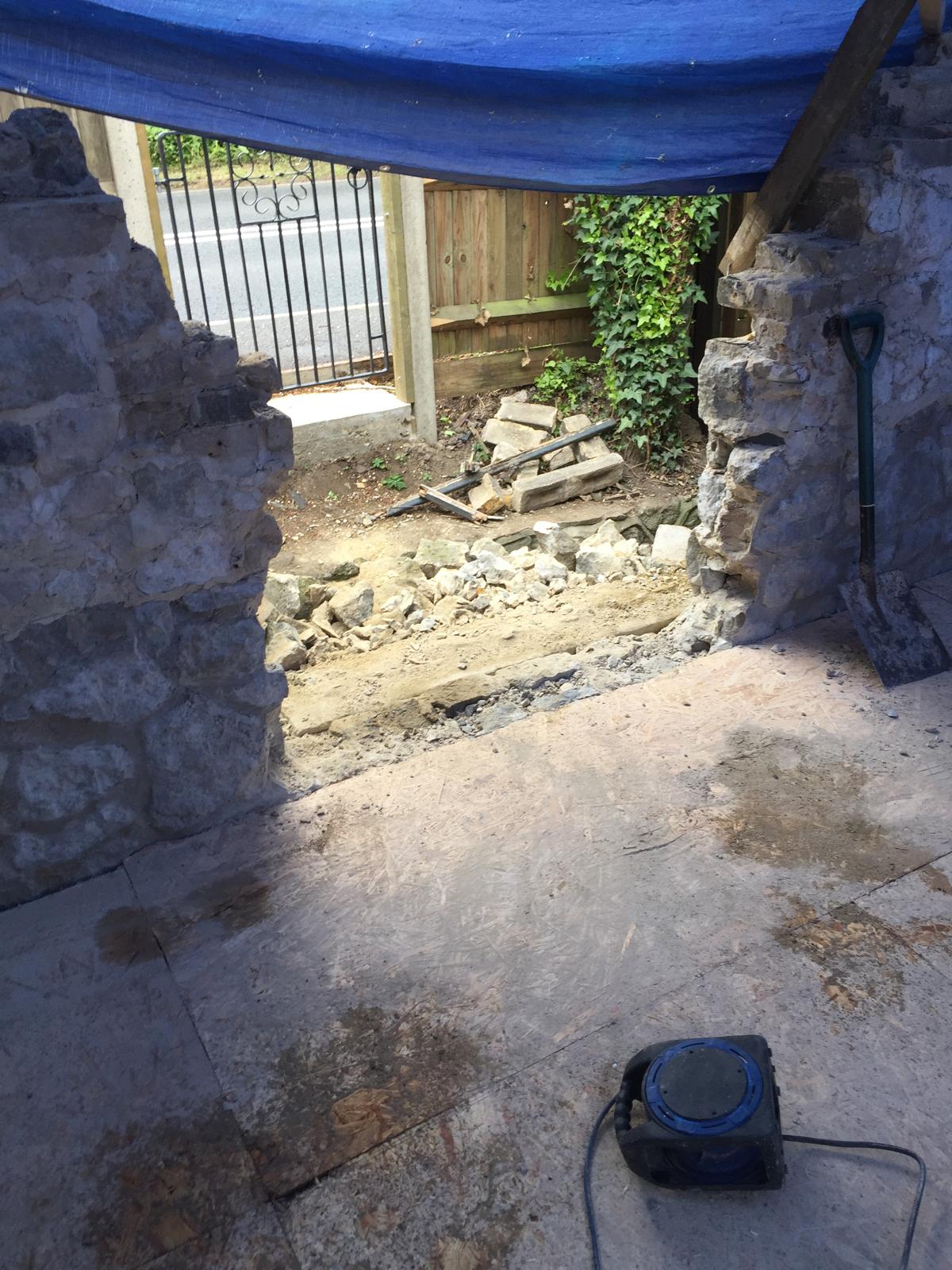 Stone wall extension