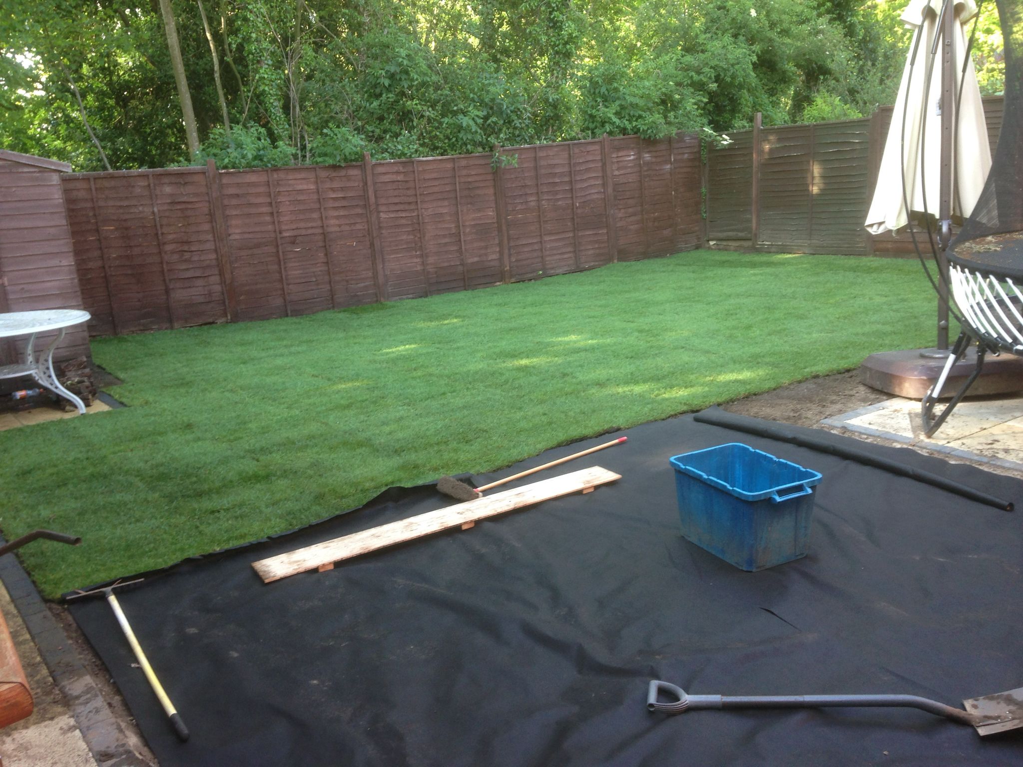 Turf installation on local project