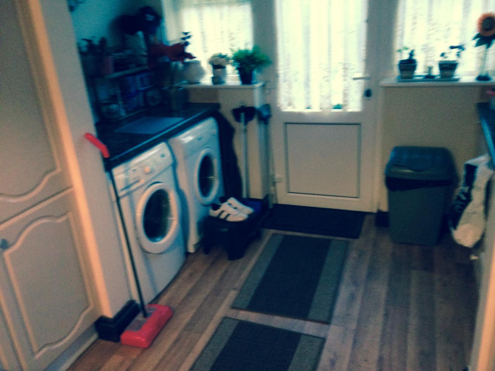 Utility area in kitchen installation project