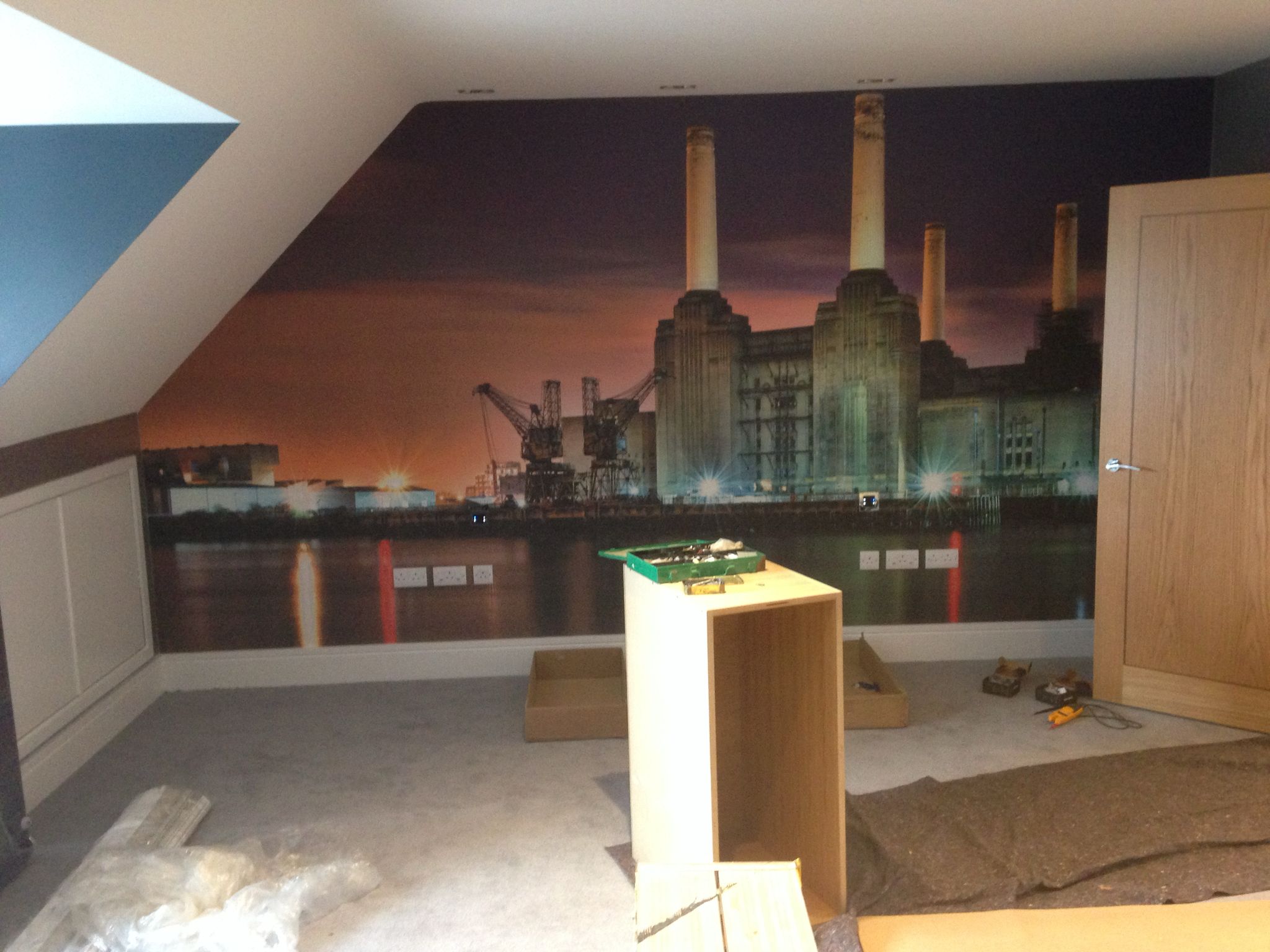 Wall Mural installation for a decorating project in Kent