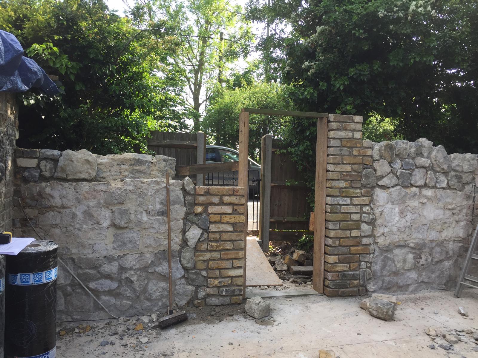 Wall installation on an extension project in Kent