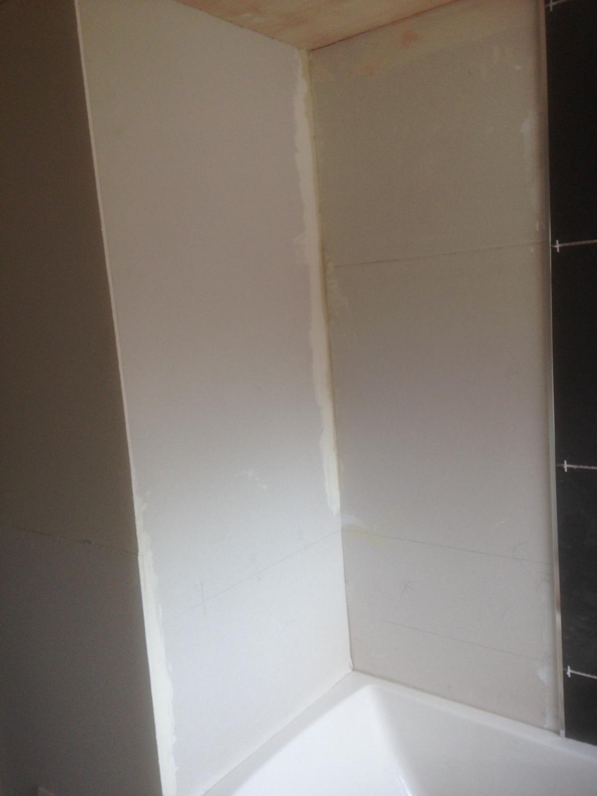 Wall preparation for bathroom all installation 