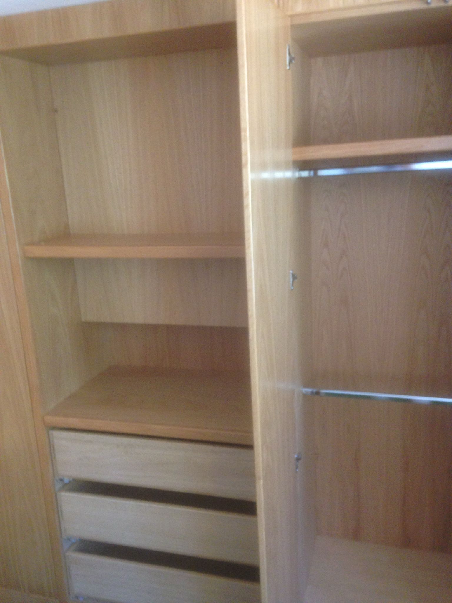 Wardrobe installation on a decorating project in Kent