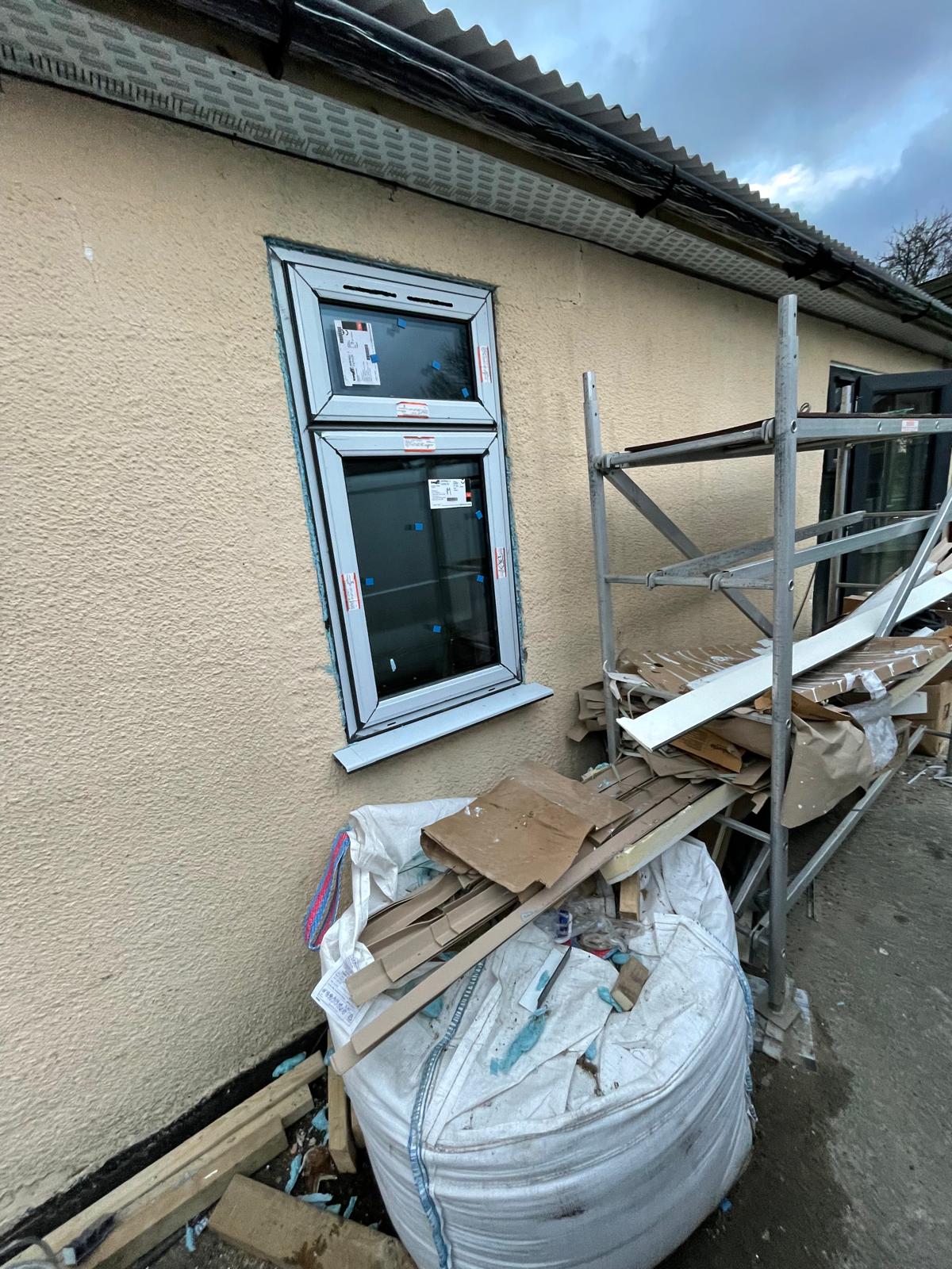 Window installation on conversion project in Kent