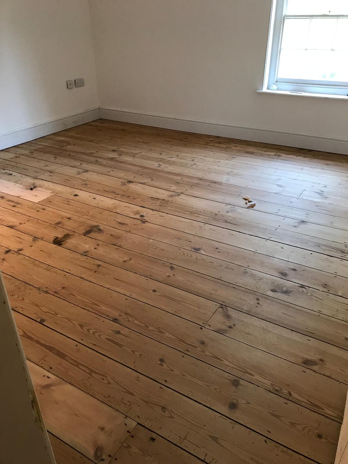 Wood floor restore for a decorating project