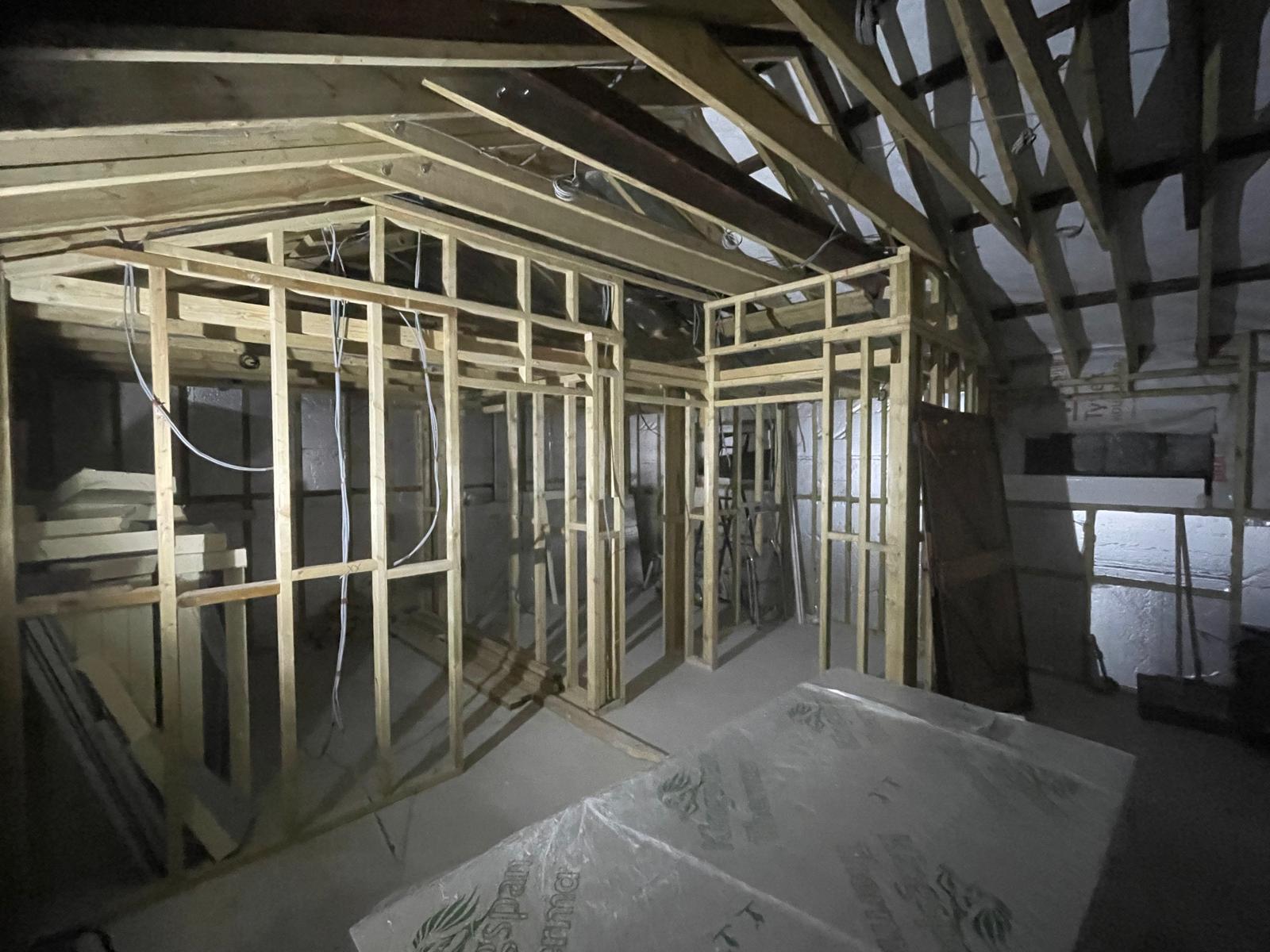 Wood framework for a local conversion project