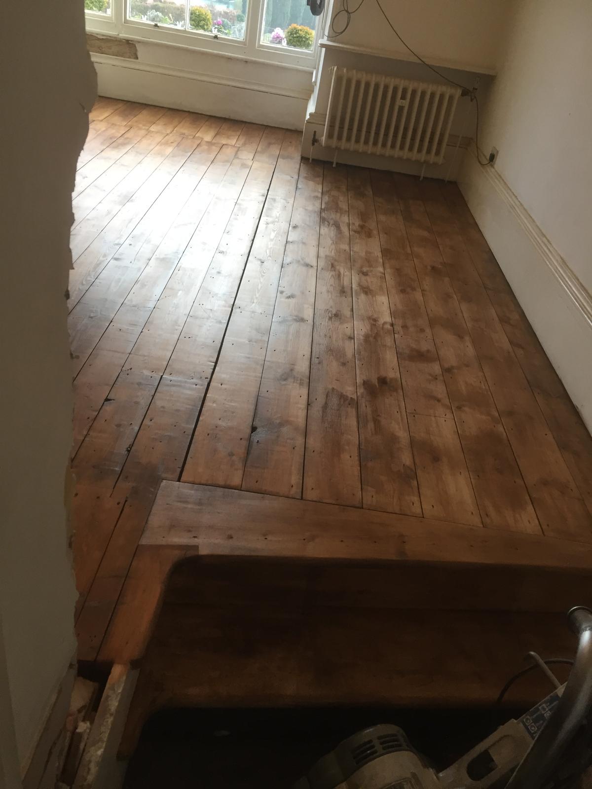 Wooden floor re-fresh for a local decorating project